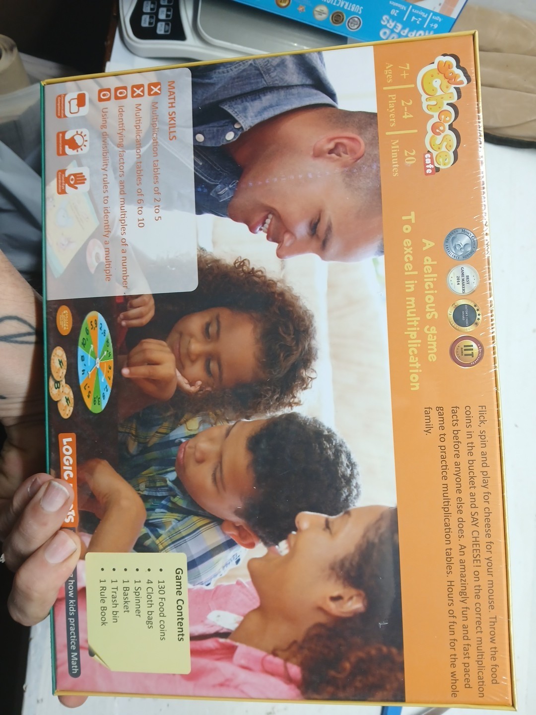 Logic Roots Say Cheese Multiplication& Subtr Board Game Ages 7+-2 Game Combo Kit