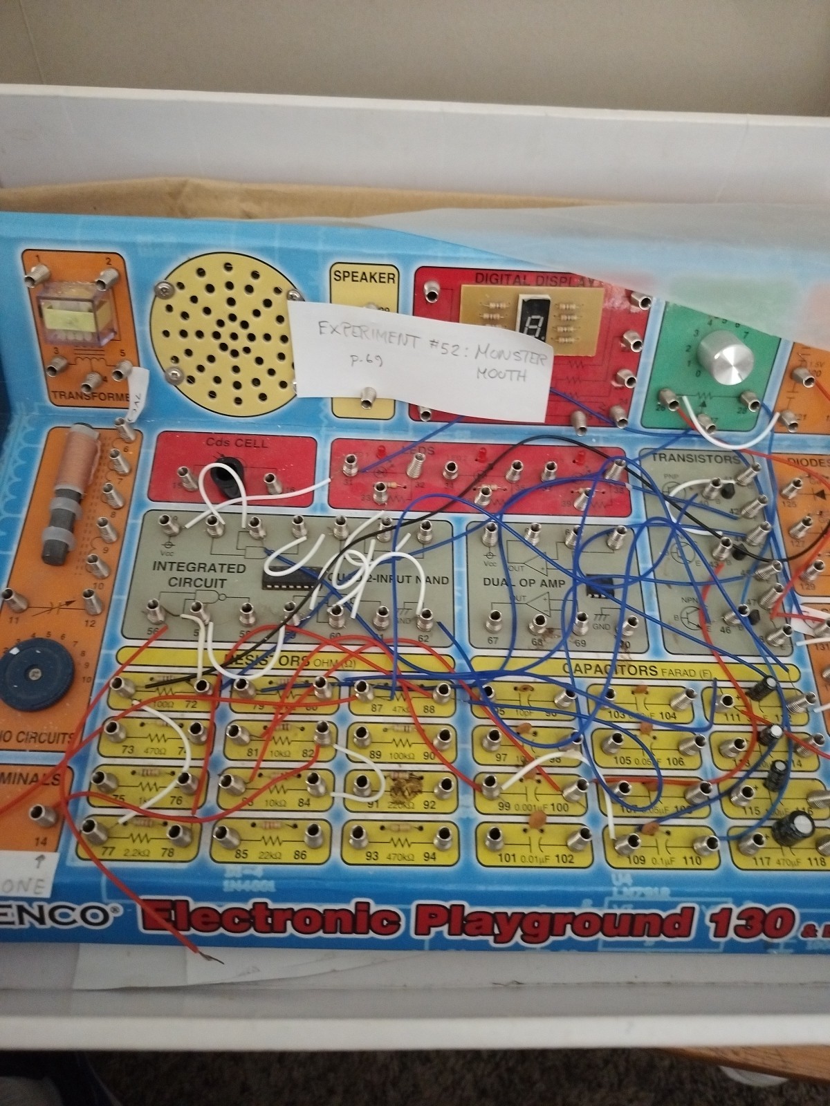 Vintage ELENCO Electronic Playground 130 Model EP-130 FOR PARTS Unknown