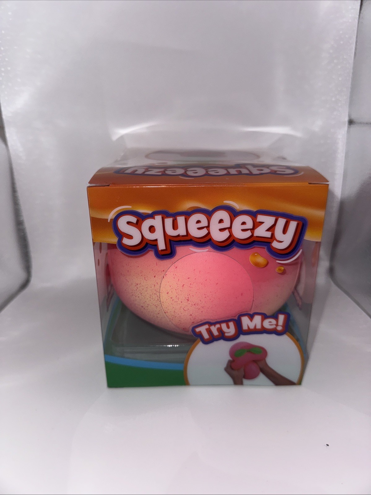 Sunny Days Jumbo Squeeezy Pink Peach Squishy New In Box