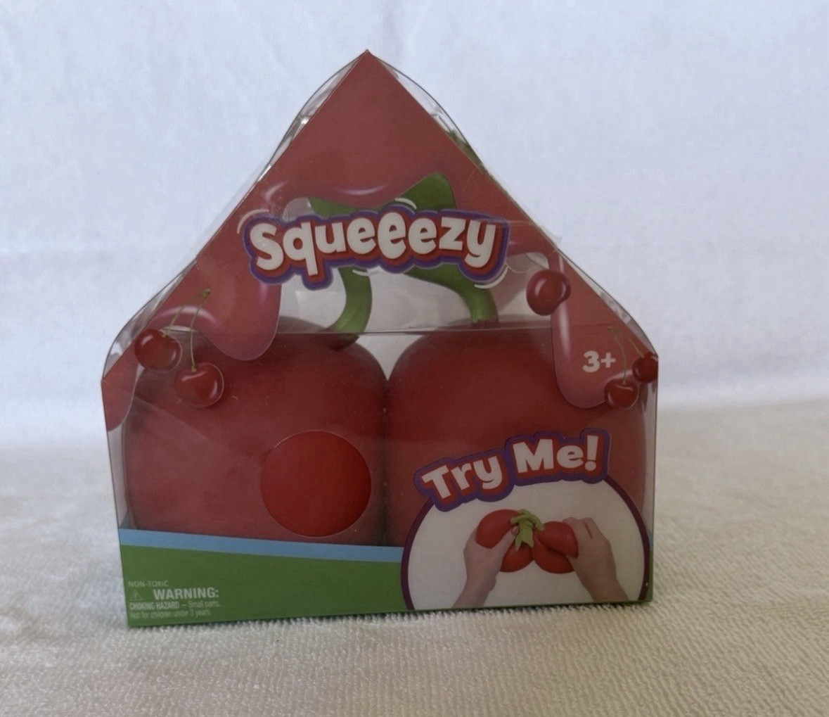 Sunny Days Squeeezy Cherries Viral Squish Squishy Fidget Toy Jumbo