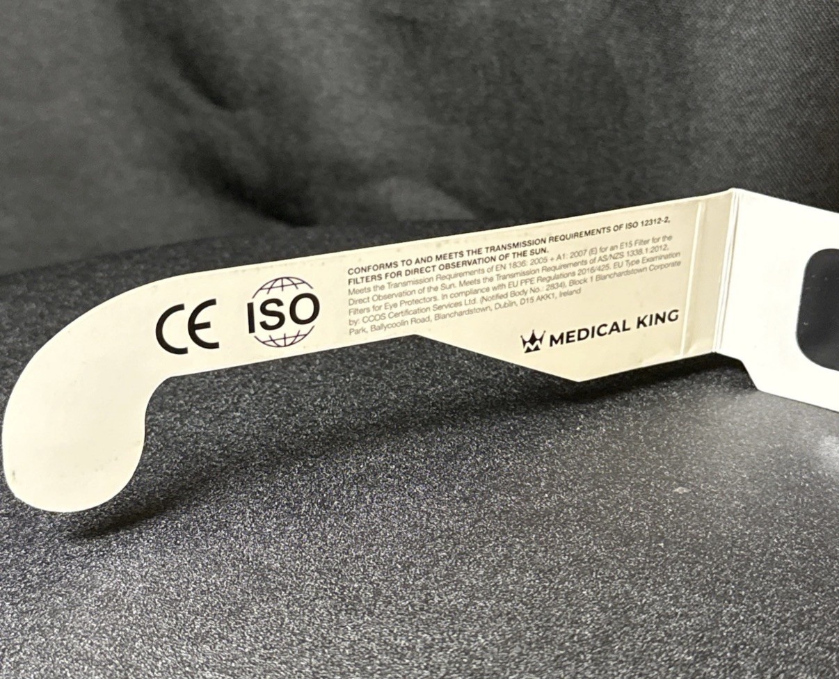 ONE PACK Of 10 Solar Eclipse Glasses – NASA Approved Medical King NEW 2C3