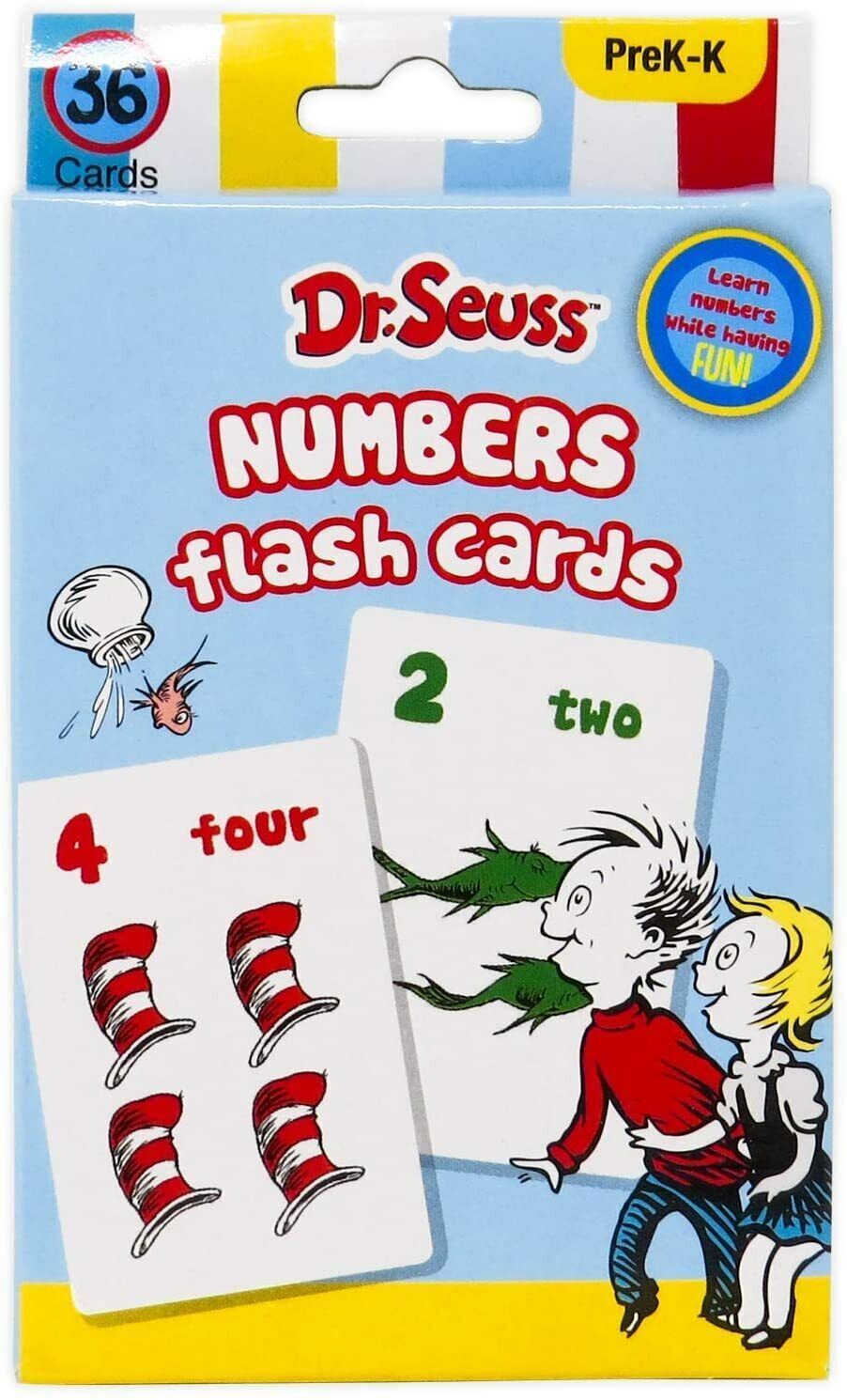 Dr. Seuss Flash Cards 4 Boxes Pre-K 1st Words Alphabet Colors Numbers Shapes