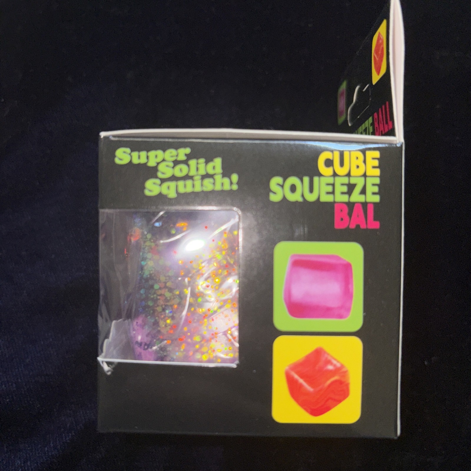 Lot Of 12 New Cube Squeeze SOLID Squish BLUE PURPLE PINK ORANGE Fast Ship 🧊