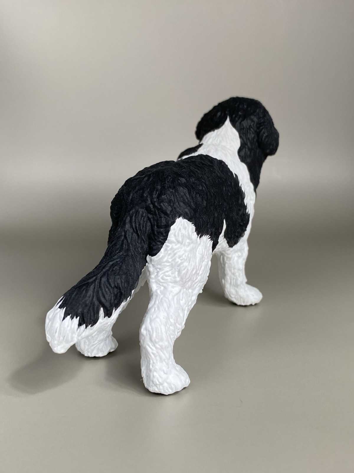 OOAK Custom Schleich PAPO Newfoundland Dog Plastic Toy Animal Figure