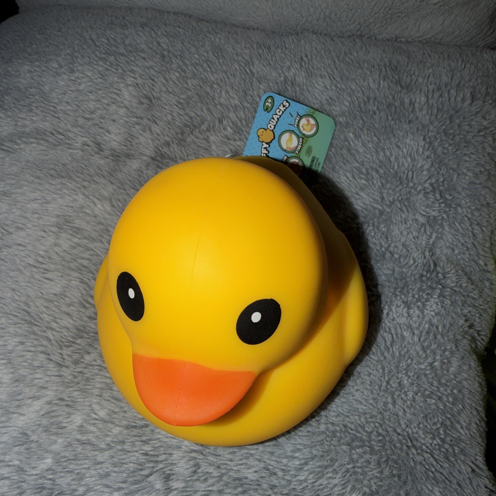 Jumbo Squeezy Yellow Duck Stress Toy Fidget Squishy