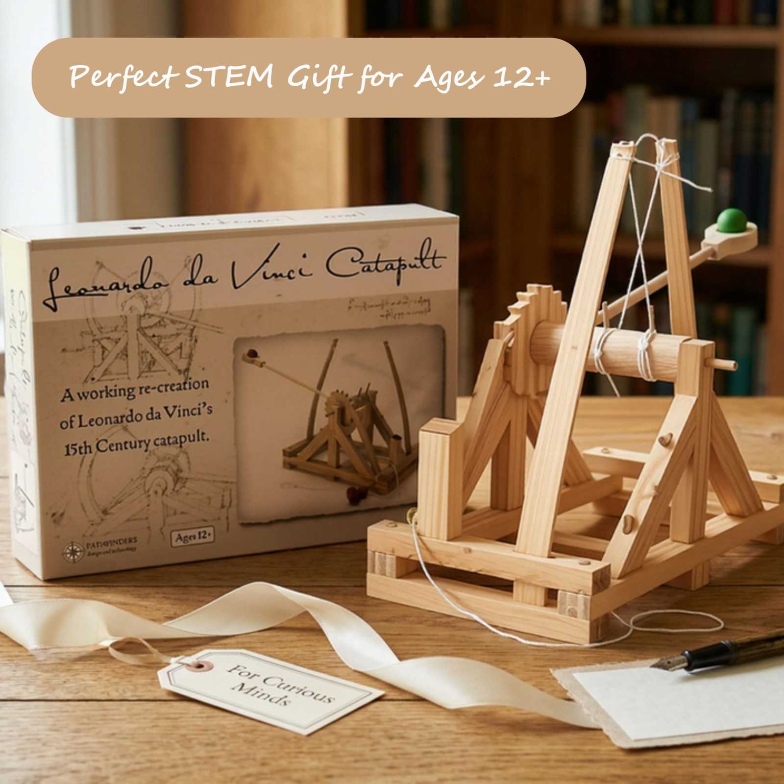 PATHFINDERS STEM Kits – Leonardo da Vinci Catapult kit | Trebuchet Science
