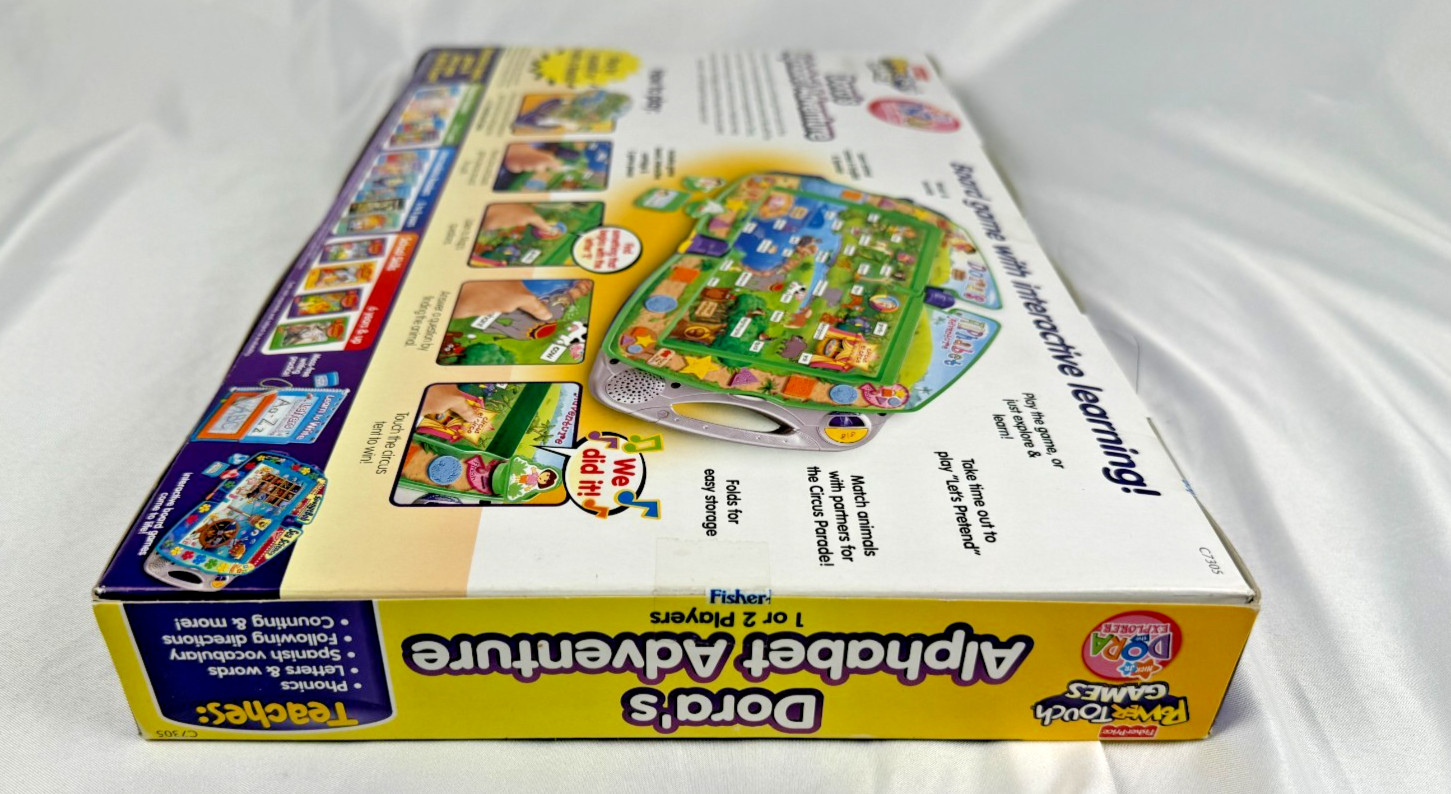 Vintage Dora’s Alphabet Adventure Fisher-Price PowerTouch Game NEW, Read Details