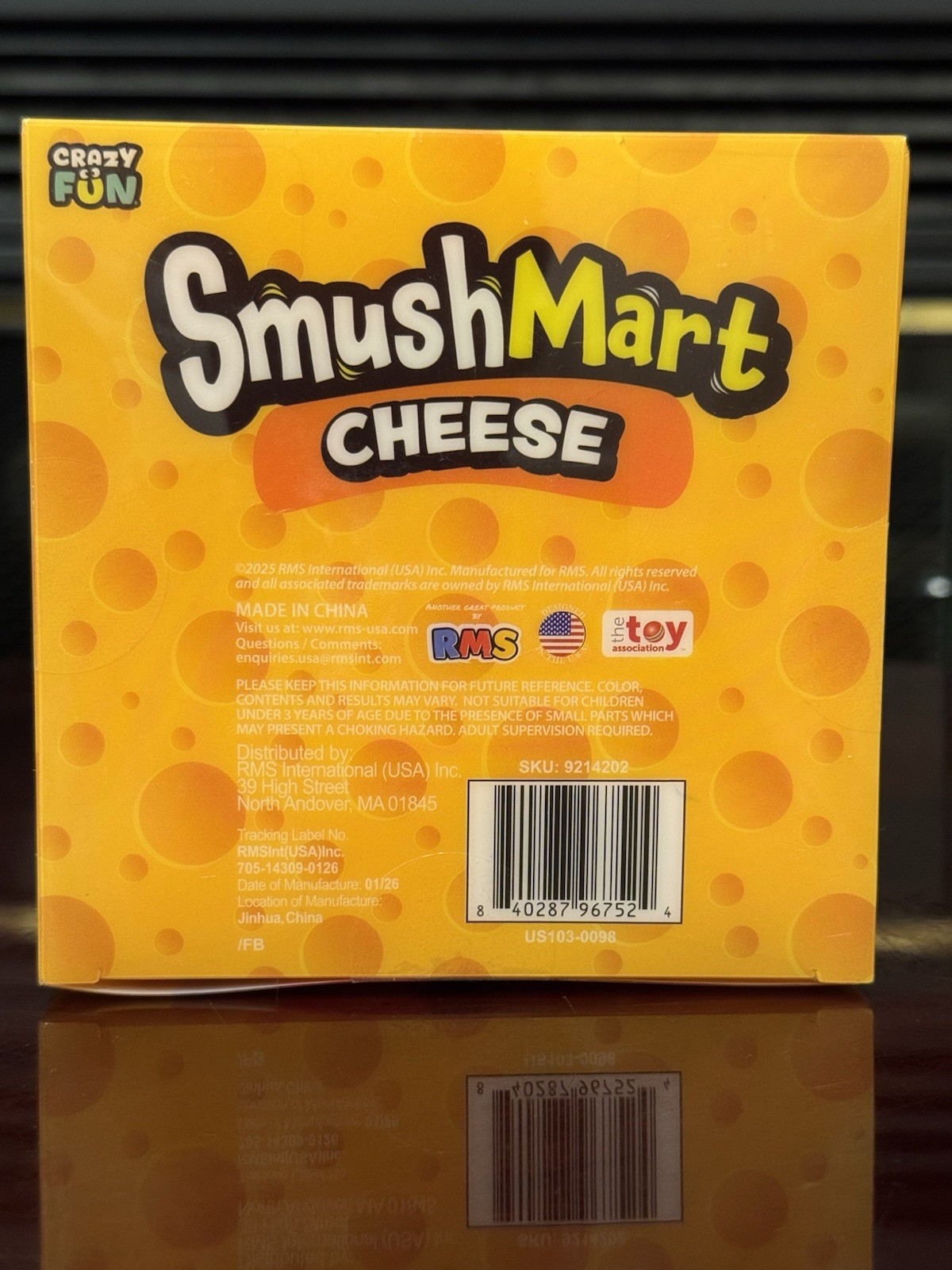 RMS Crazy Fun SmushMart Cheese Squishy Squeezy Stretch Sensory Toy TIK TOK VIRAL