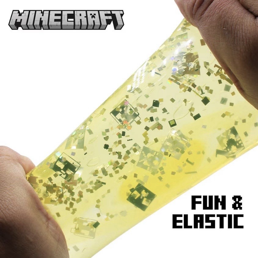 VIRAL Squishy Minecraft Jelly Cube Minecraft SquishMe Cubes Glitter [x1 RANDOM]
