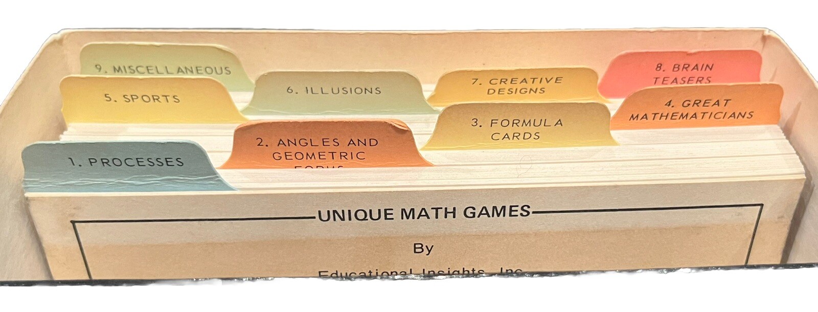 VTG 1971 Unique Math Games 150 Exciting Games Educational Insights – COMPLETE!!