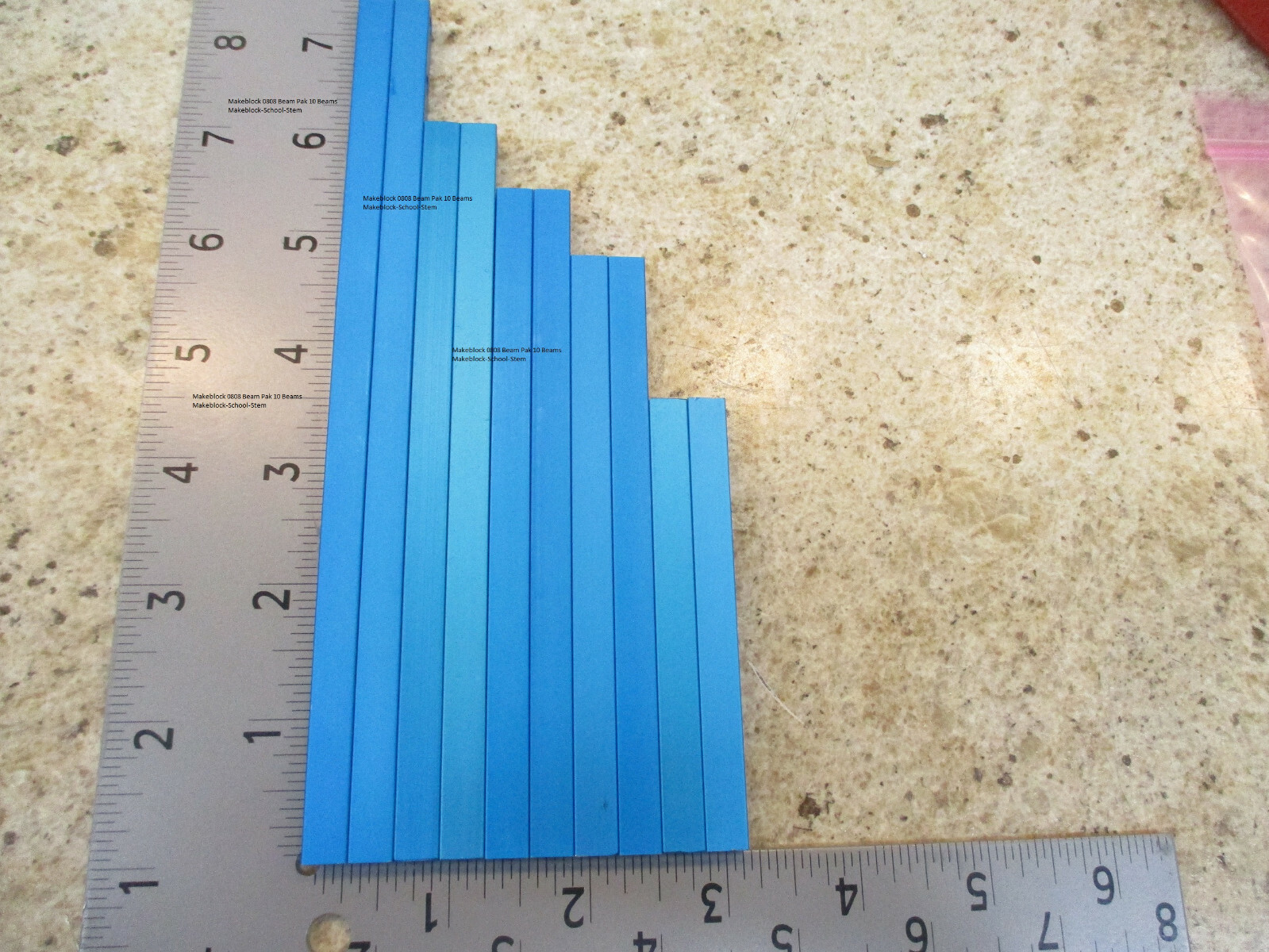 Makeblock Beams ** 0808 Robot Pak Blue ** Standard 10 Beam pak