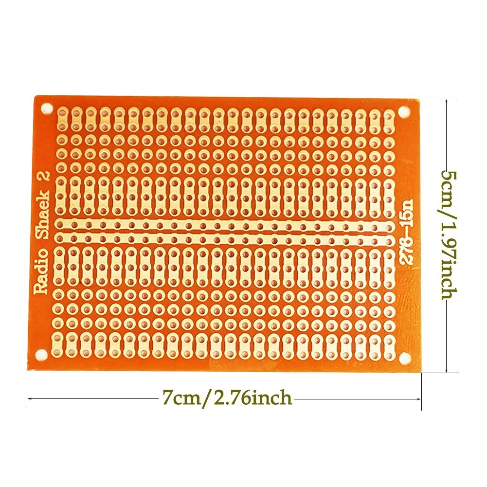 15Pcs PCB Protoboards,YUNGUI 5X7cm 1-2-3 Perf Board Circuit Strip Gold