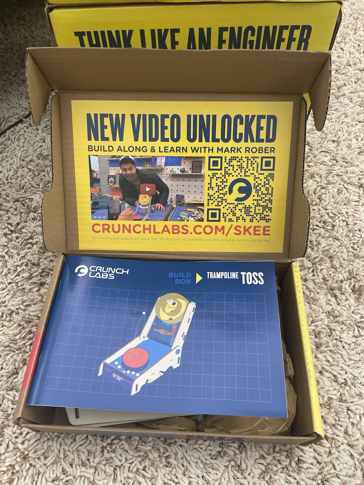 Pre-built – CrunchLabs Trampoline Toss Box 23 – READ DESCRIPTION