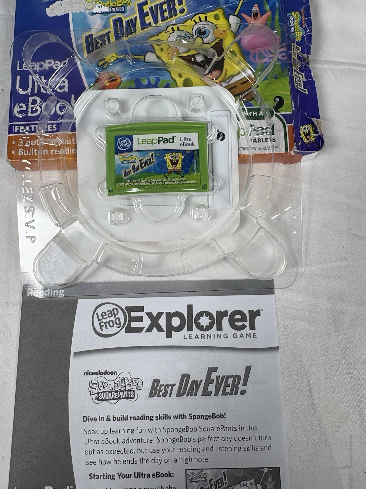 LeapFrog -SpongeBob SquarePants Best Day Ever LeapPad Ultra eBook Sponge Bob