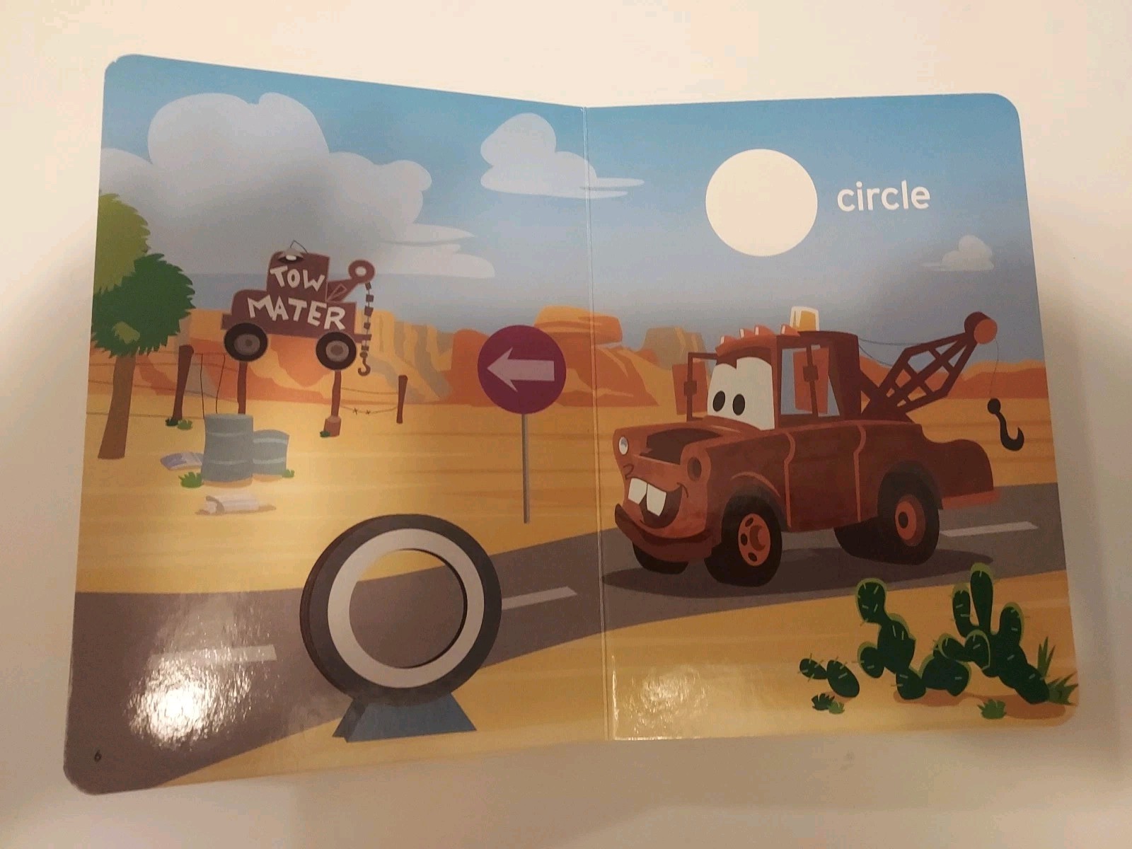 LeapFrog Tag Or LeapReader Junior Book– Disney- PIXAR – CARS- SHAPES– USED