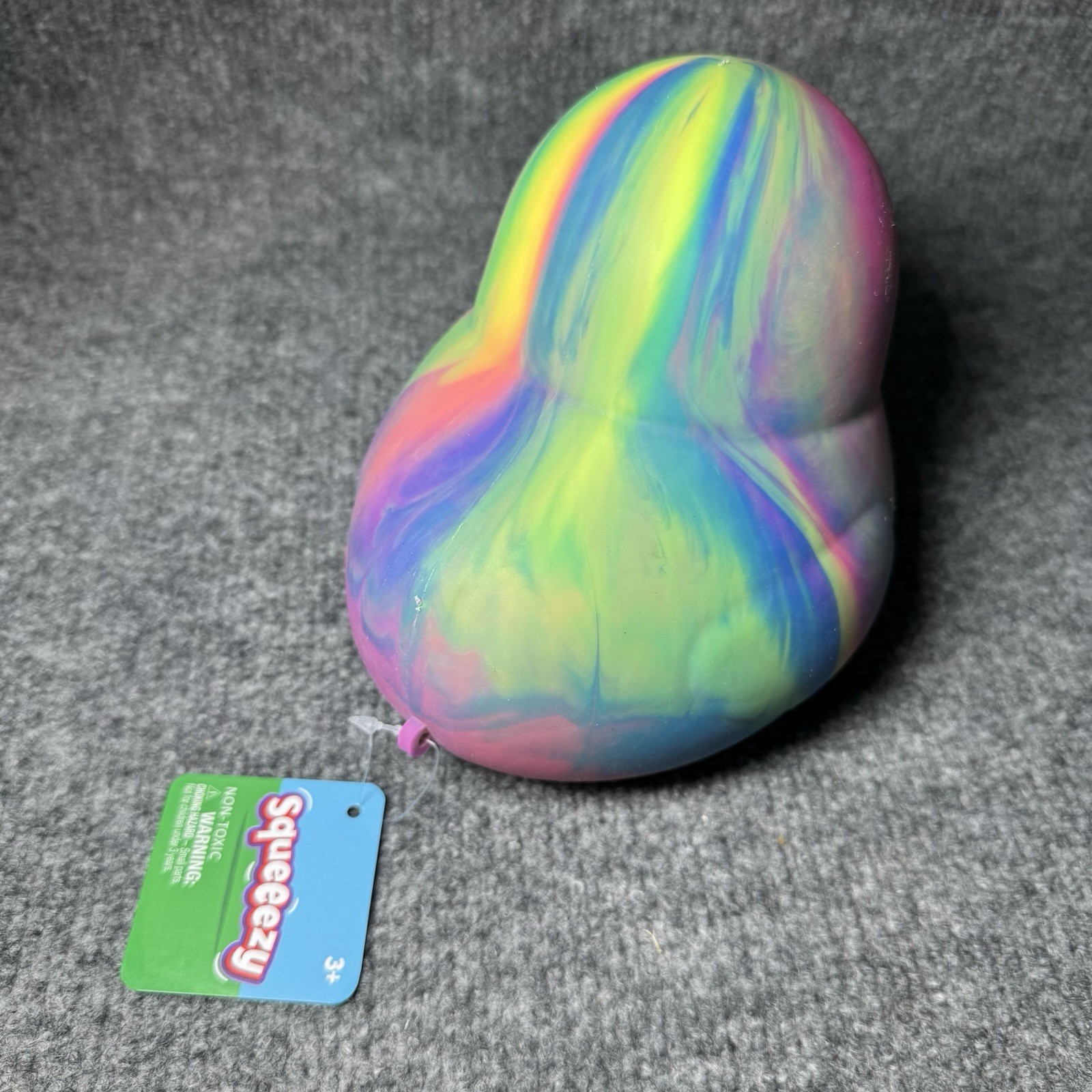 Sunny Days Jumbo Squeezy Duck Tie-Dye Squishy Stress Relief Toy Squeeezy NWT