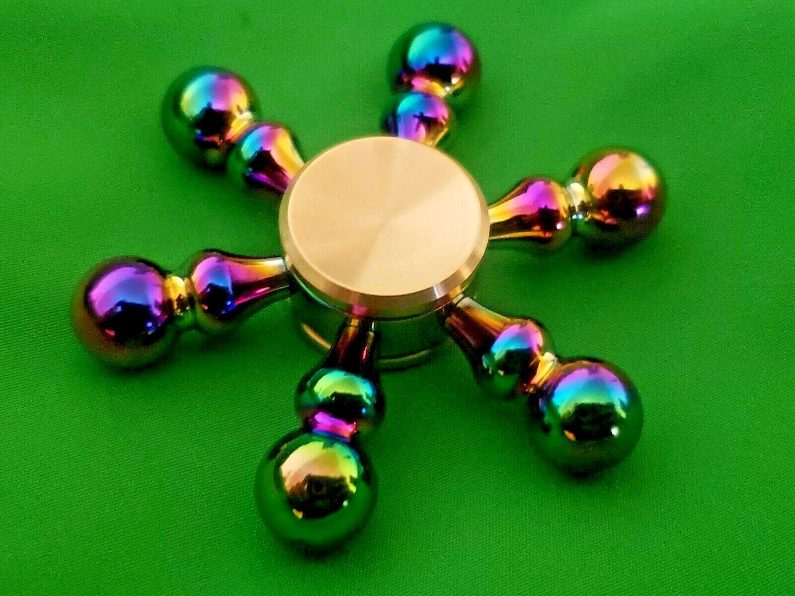 Multi Color Solid Brass Fidget Spinner Toy Good Quality Removable Bearing ADHD