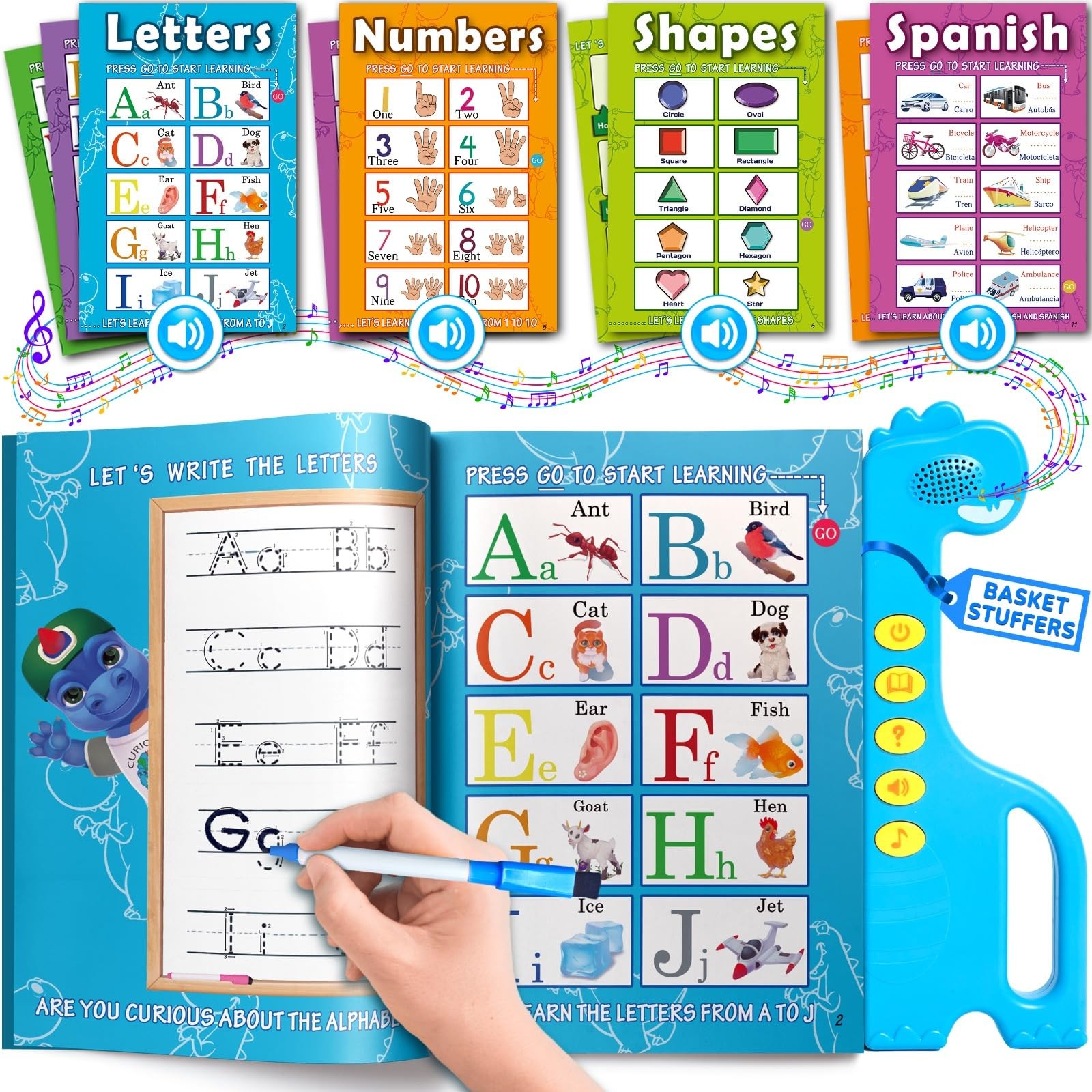 ABC Learning for Toddlers | Learning Resources | English & Spanish Sound Book…