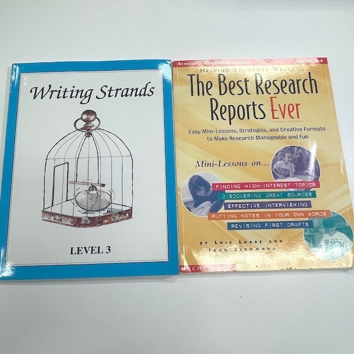 Research Paper Writing Help Books Grades 4-8 Homeschool Middle School NEW
