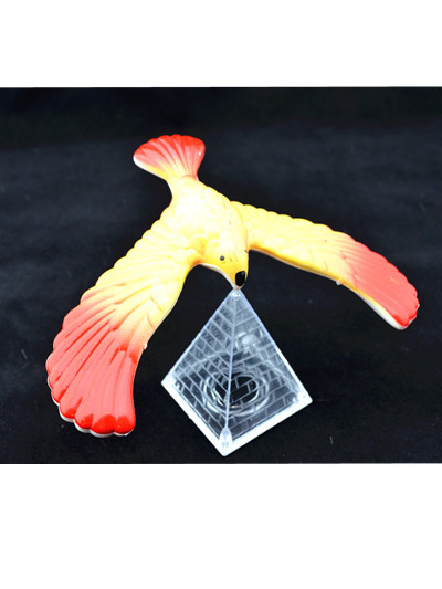 3 Pcs Per Order Cute Balancing Bird With Clear Triangle Stand (Colors May Vary)