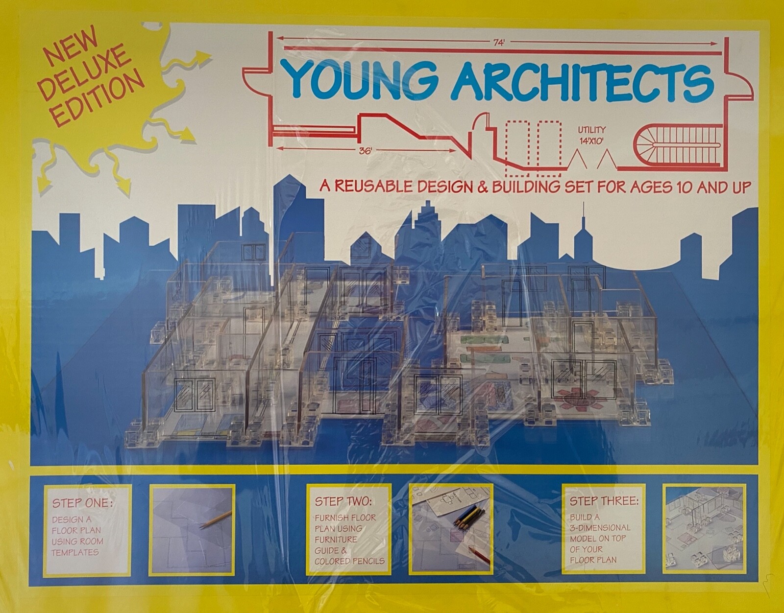 Vintage! New & Rare Patail Entrprises Young Architects Deluxe Building Set