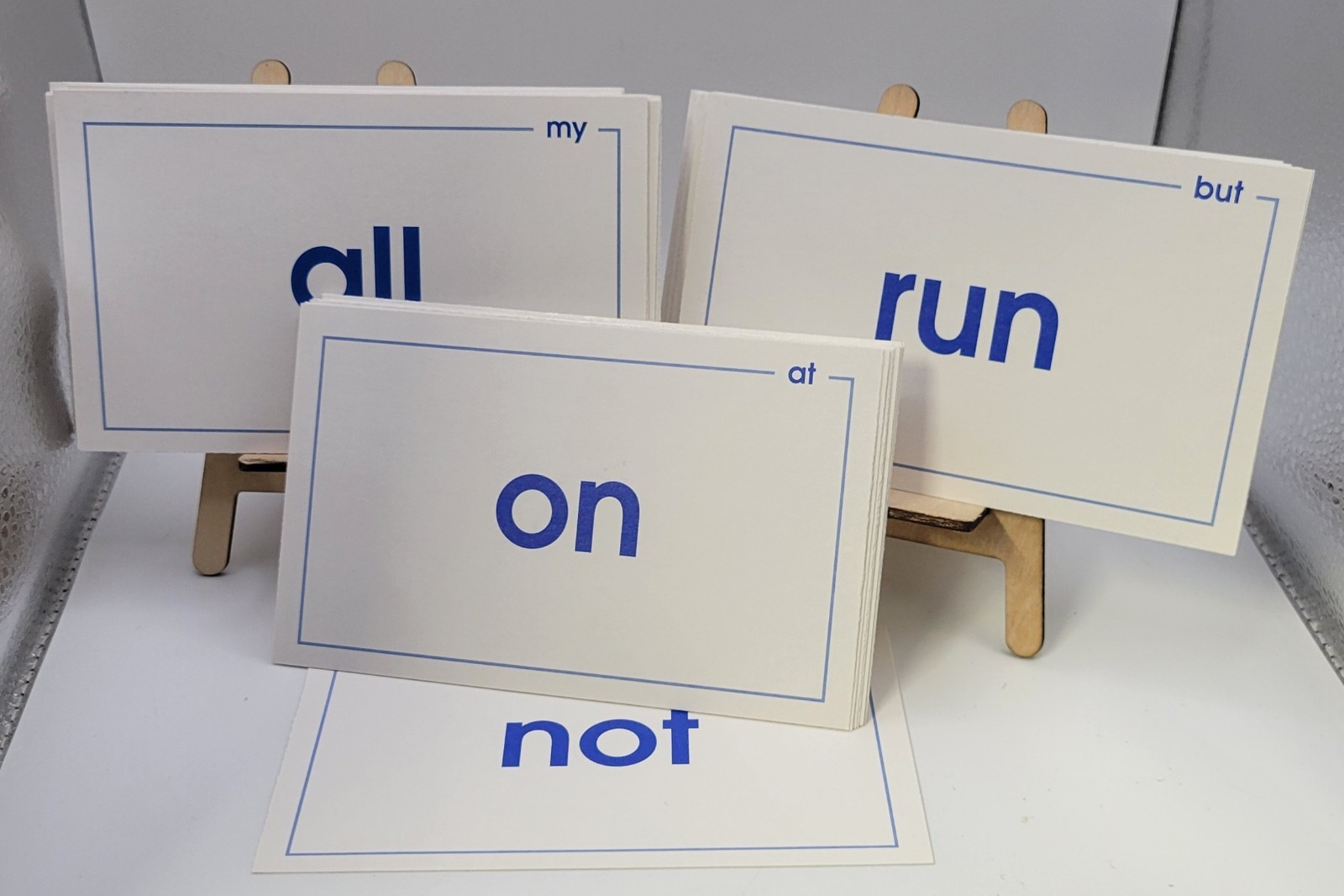 Vintage School Zone Beginning Sight Flash Cards/3 Letter Words Puzzle Card Games
