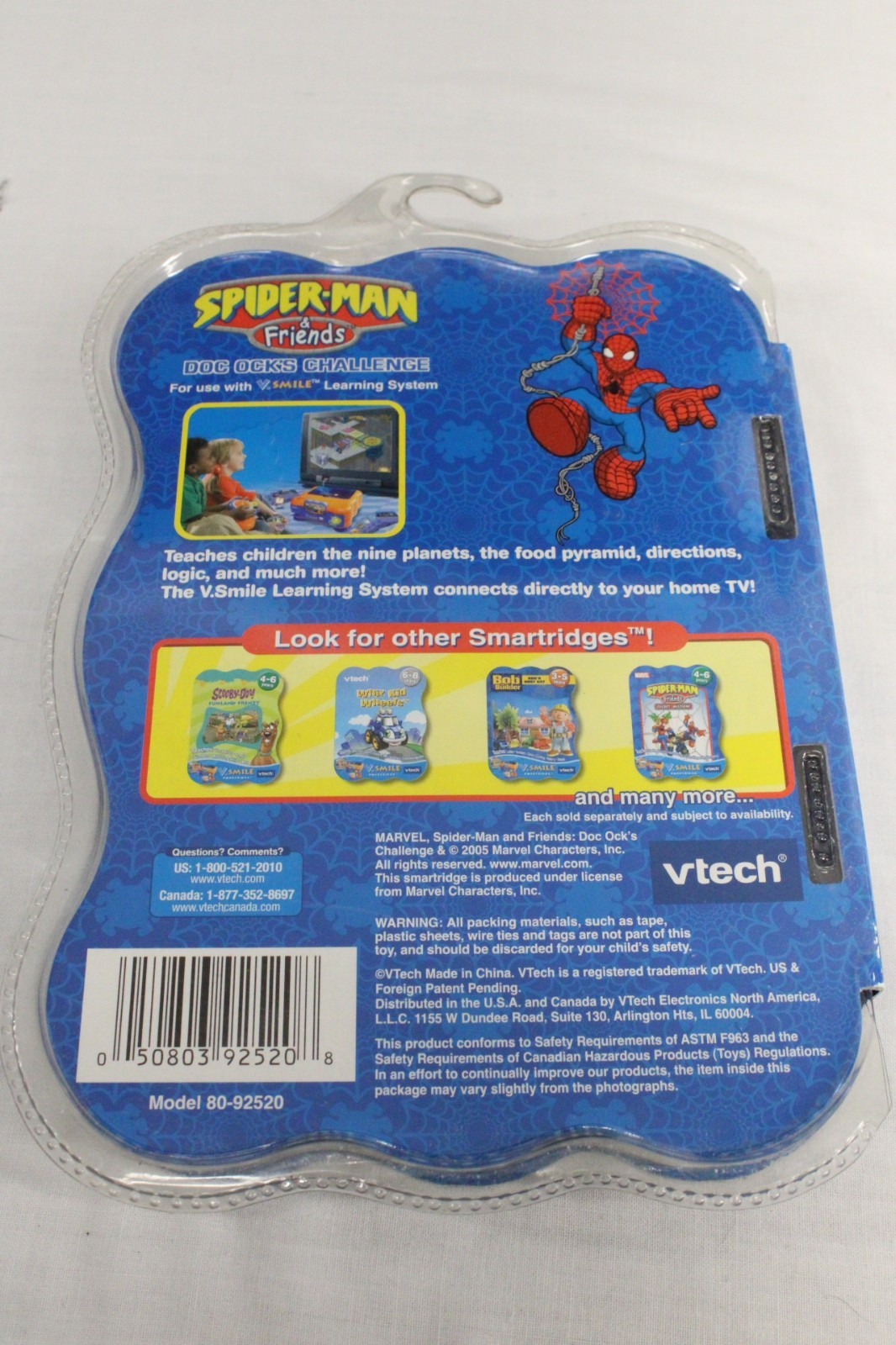 Vtech Vsmile Spiderman & Friends “Doc Ock’s Challenge” New Sealed Unopened