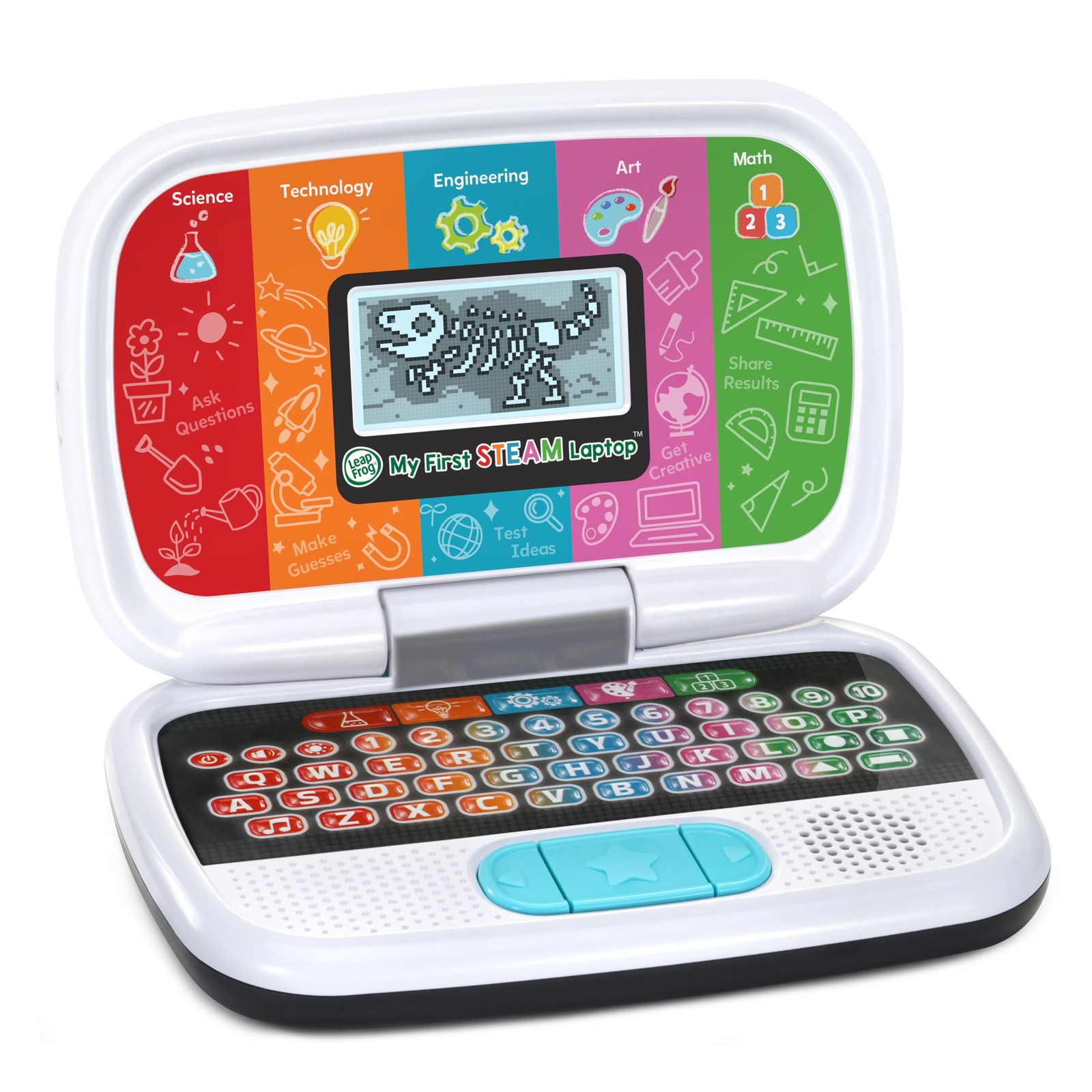 LeapFrog My First STEAM Laptop 9.3″ x 6.2″ x 2.2″, Multicolor