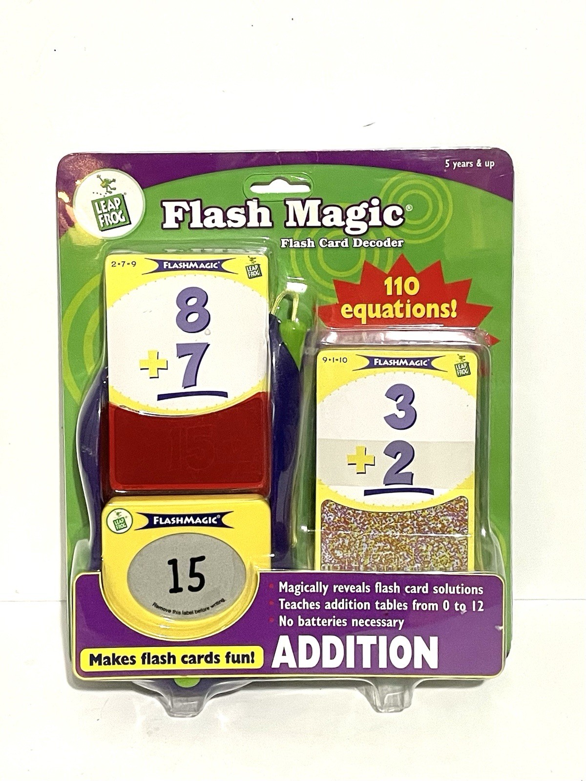 LeapFrog Flash Magic Flash Card Decoder, Addition 110 equations! New