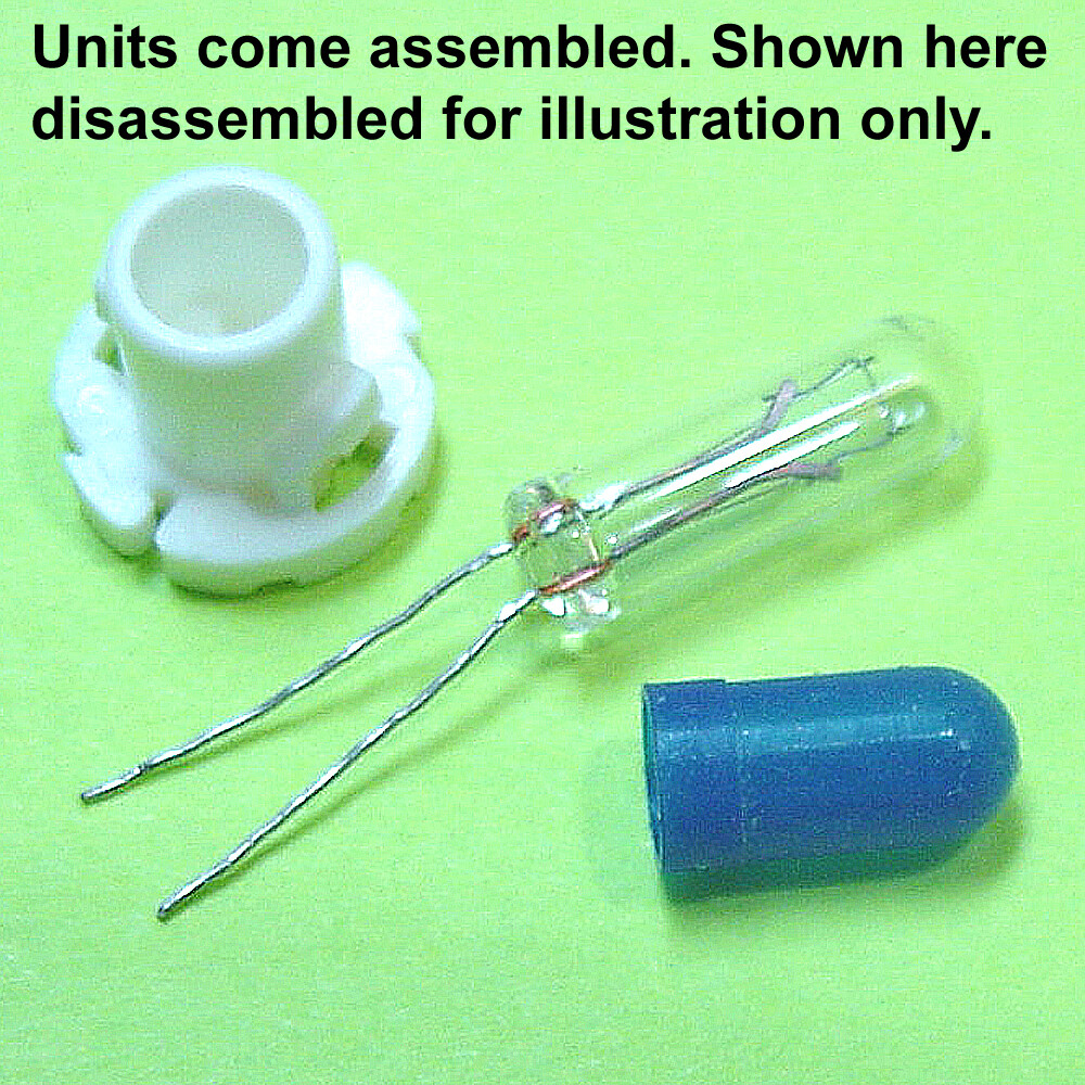 (10) Sub-Miniature 12 V Incandescent Bulbs, Approx 4 mm D x 17 mm H *USA SELLER*