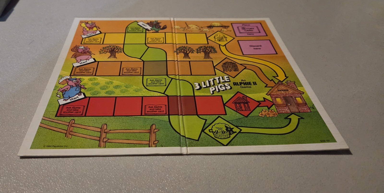 Vintage Alphie II Reading and Math Activity Set Storybook Parade