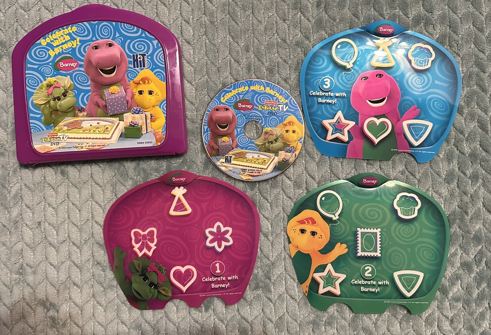 Fisher Price Interactv DVD Learning System GAMES Dora Spongebob Barney (4)