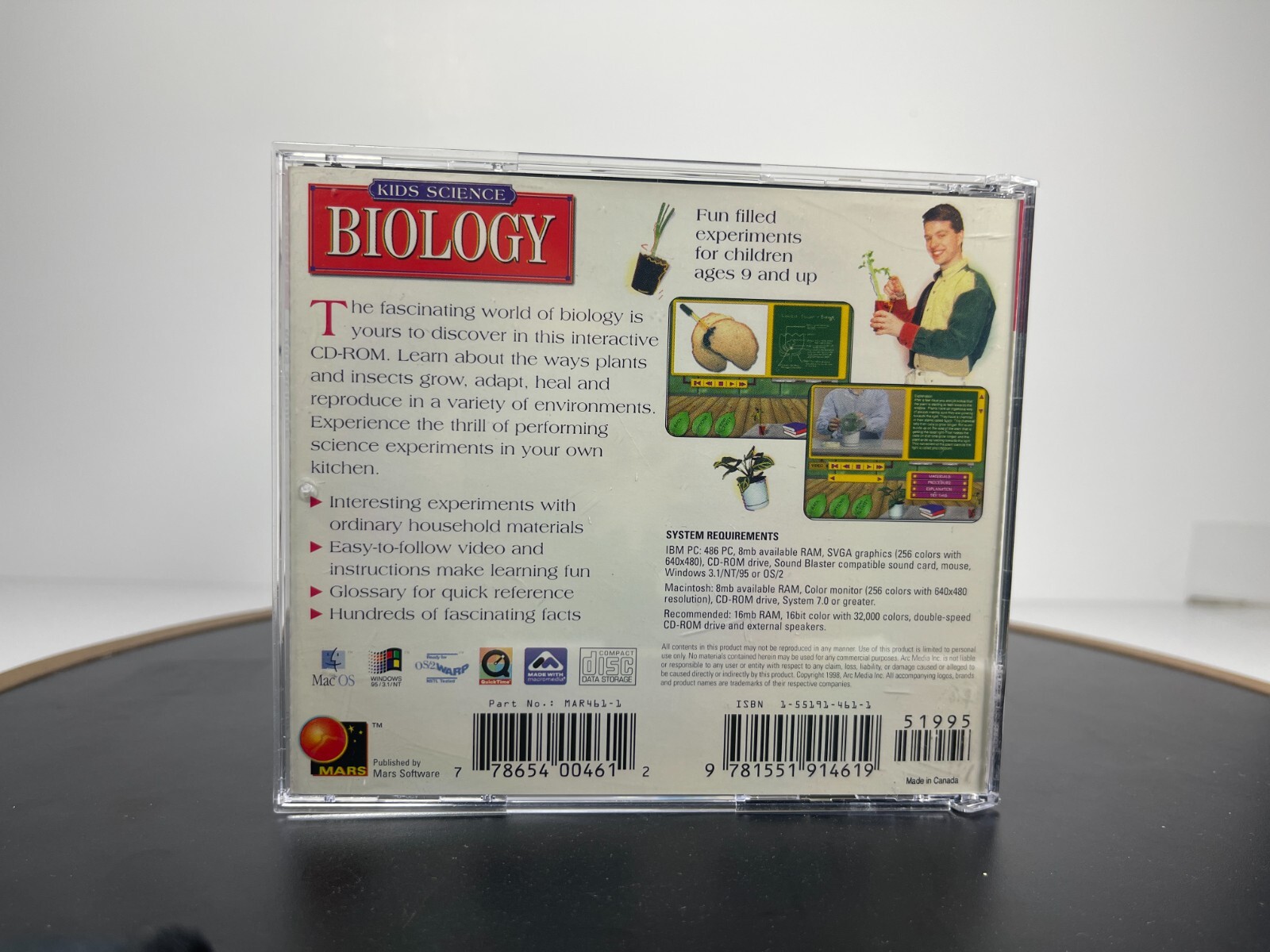 Kid Science Biology Fun Filled Experiments for Kids Ages 9 & Up Windows 95