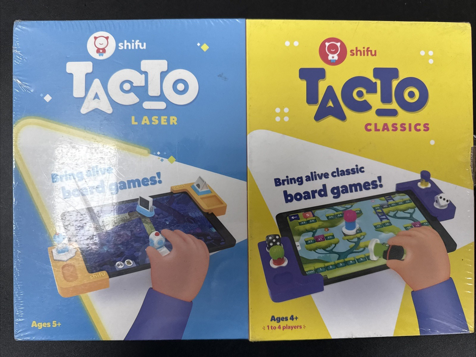Shifu TacTo 2-in-1 combo Laser+Classics Board Games – Tablet Not Included Sealed