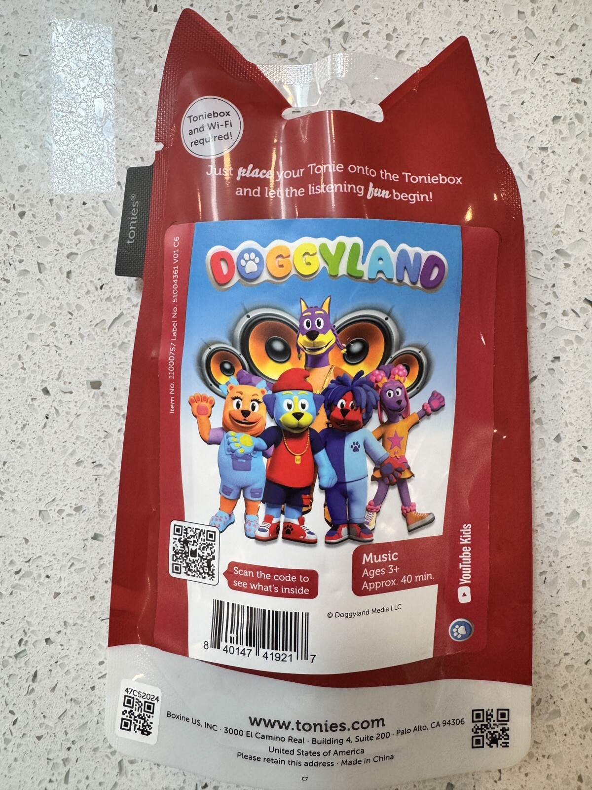 Tonies Bow Wizzle Audio Play Character from Doggyland – Brand New, Sealed