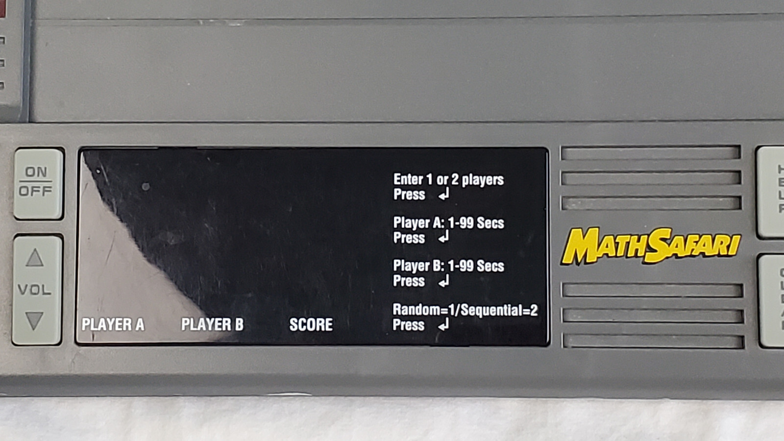 Math Safari Educational Insights Model EI-8400U Learning System w/Cards VINTAGE