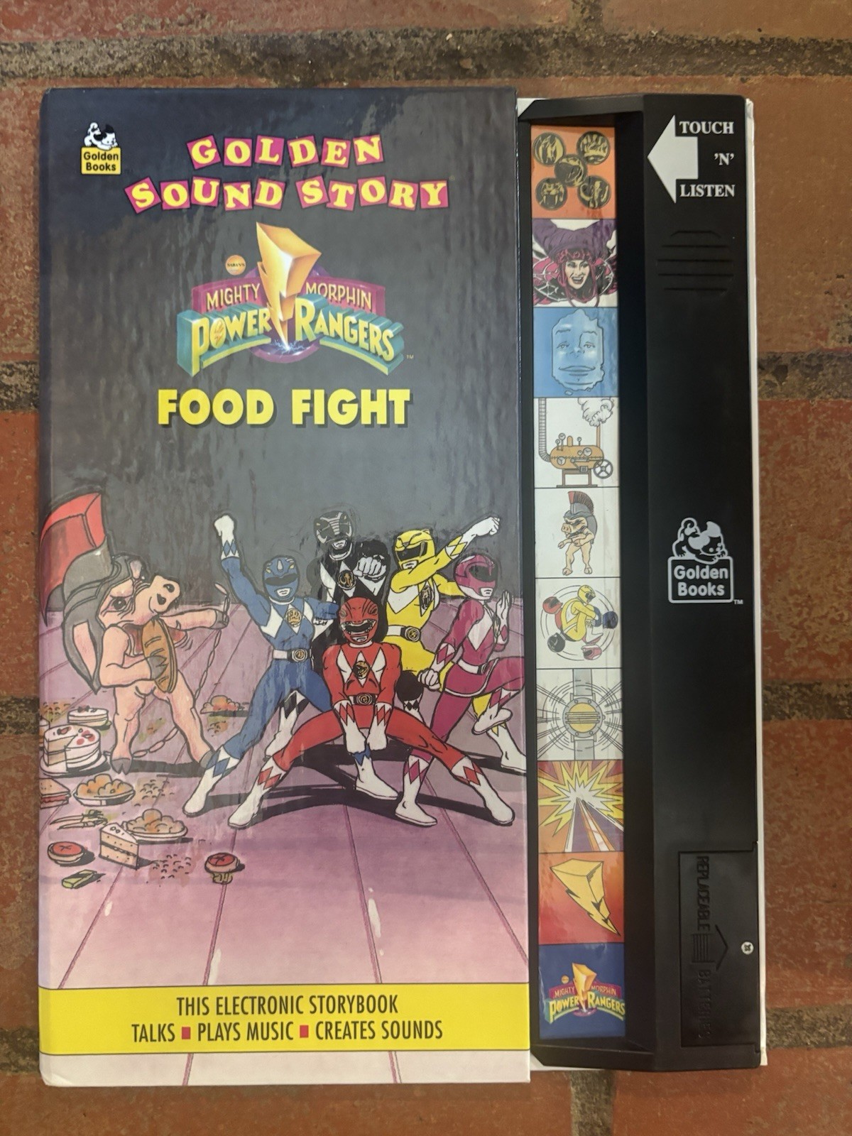 Golden Books Golden Sound Story Vintage Power Rangers Electronic Storybook