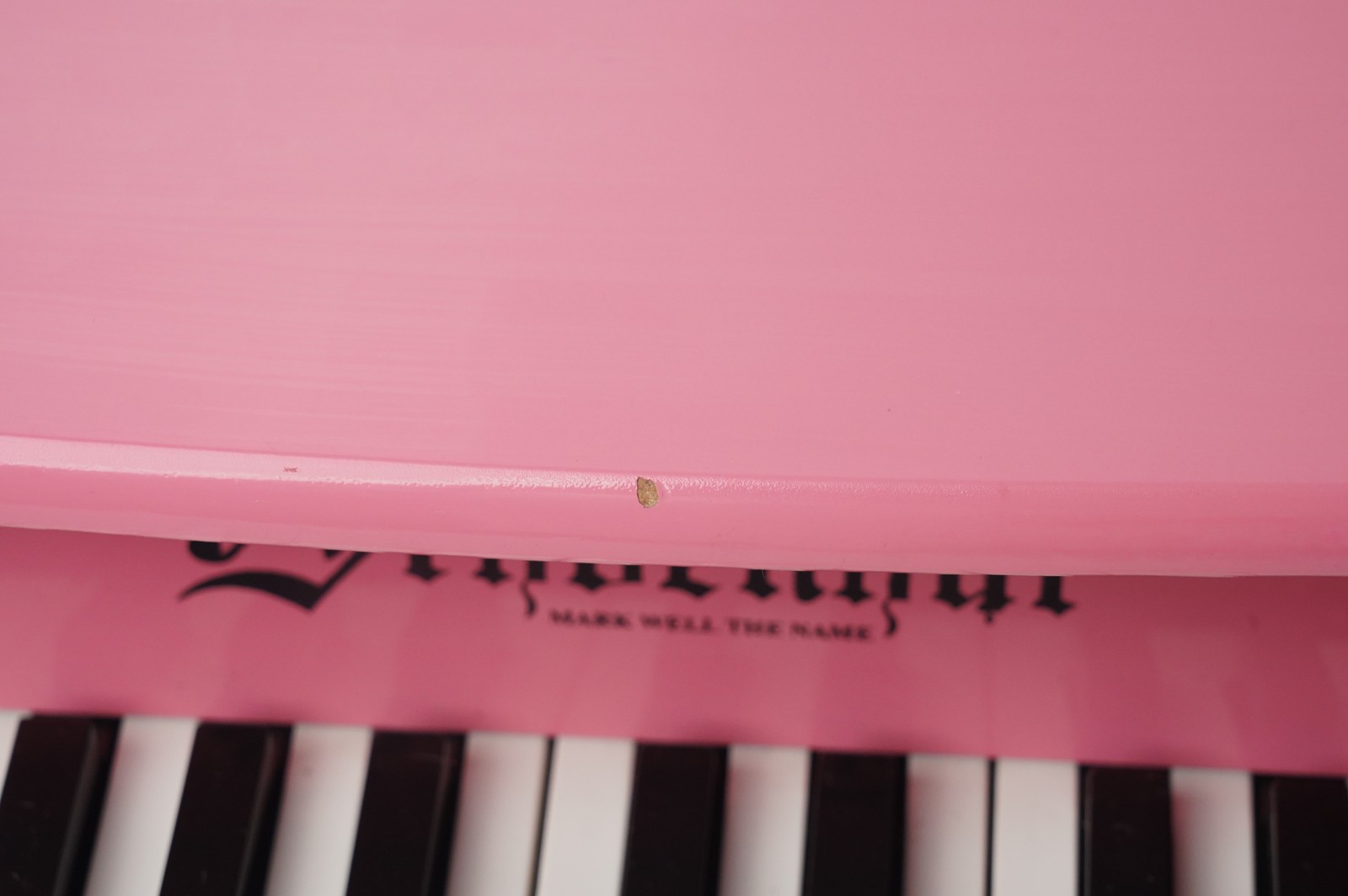 Schoenhut 25-Key My First Piano II Pink Wood Mini Toy Piano for Kids