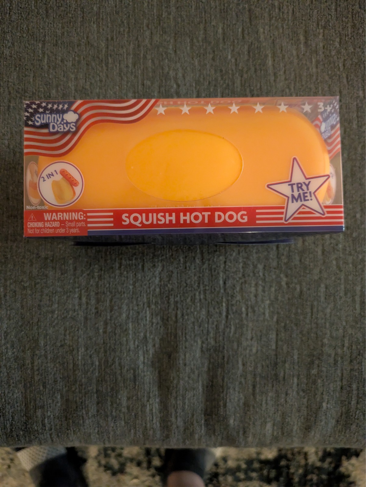 🔥🚨Brand New and Viral Toymendous Sunny Days Jumbo Hot Dog 2 in 1 Squish