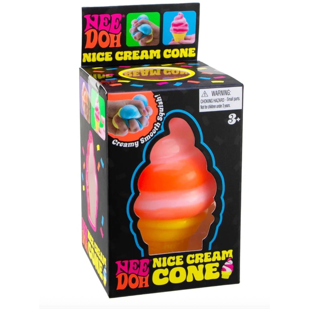 ORANGE-Viral Squishy Squish Needoh Nice Cream Cone – 100% REAL