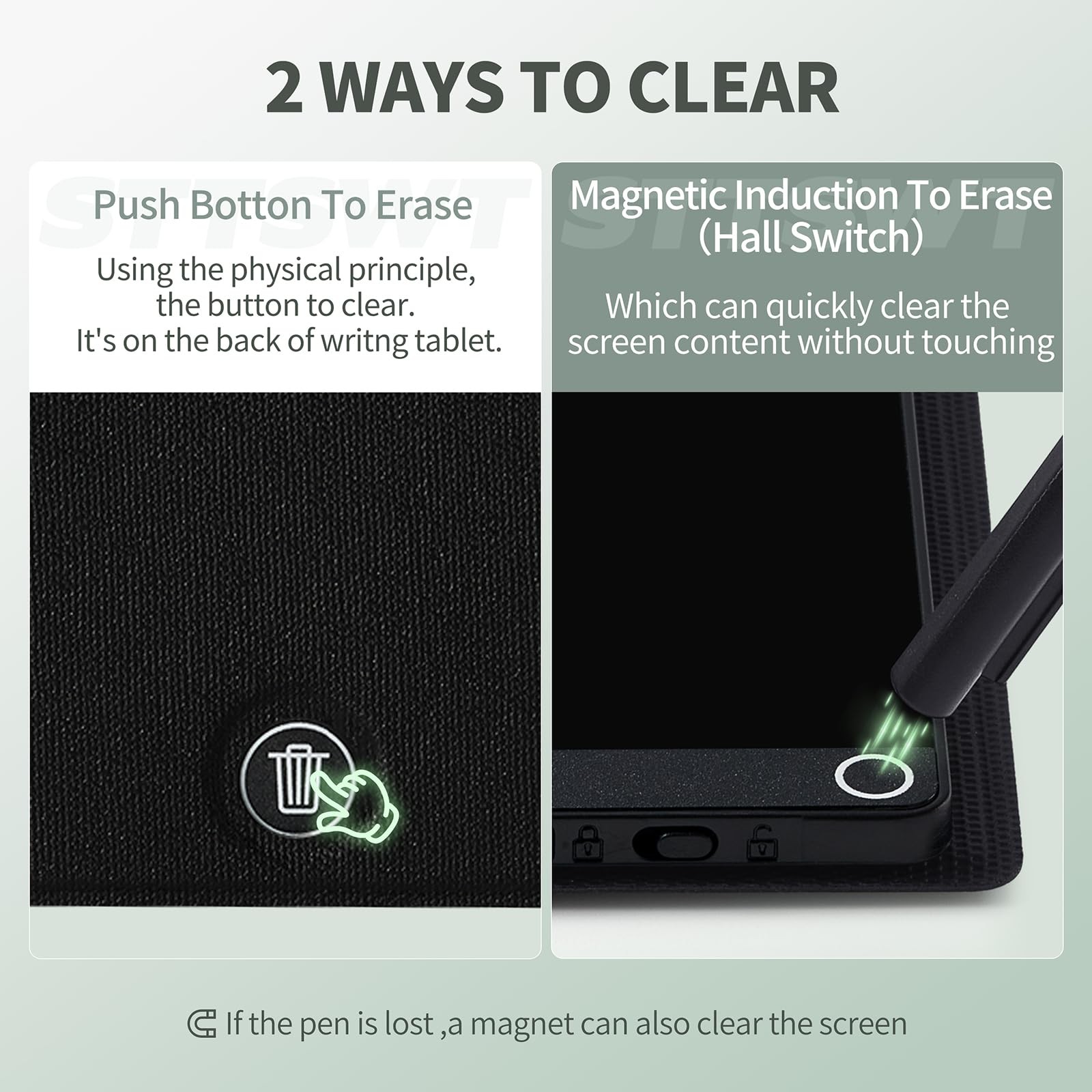 LCD Writing Tablet for Adults: 6.5 Inch with Leather Case Full Screen Reusabl…
