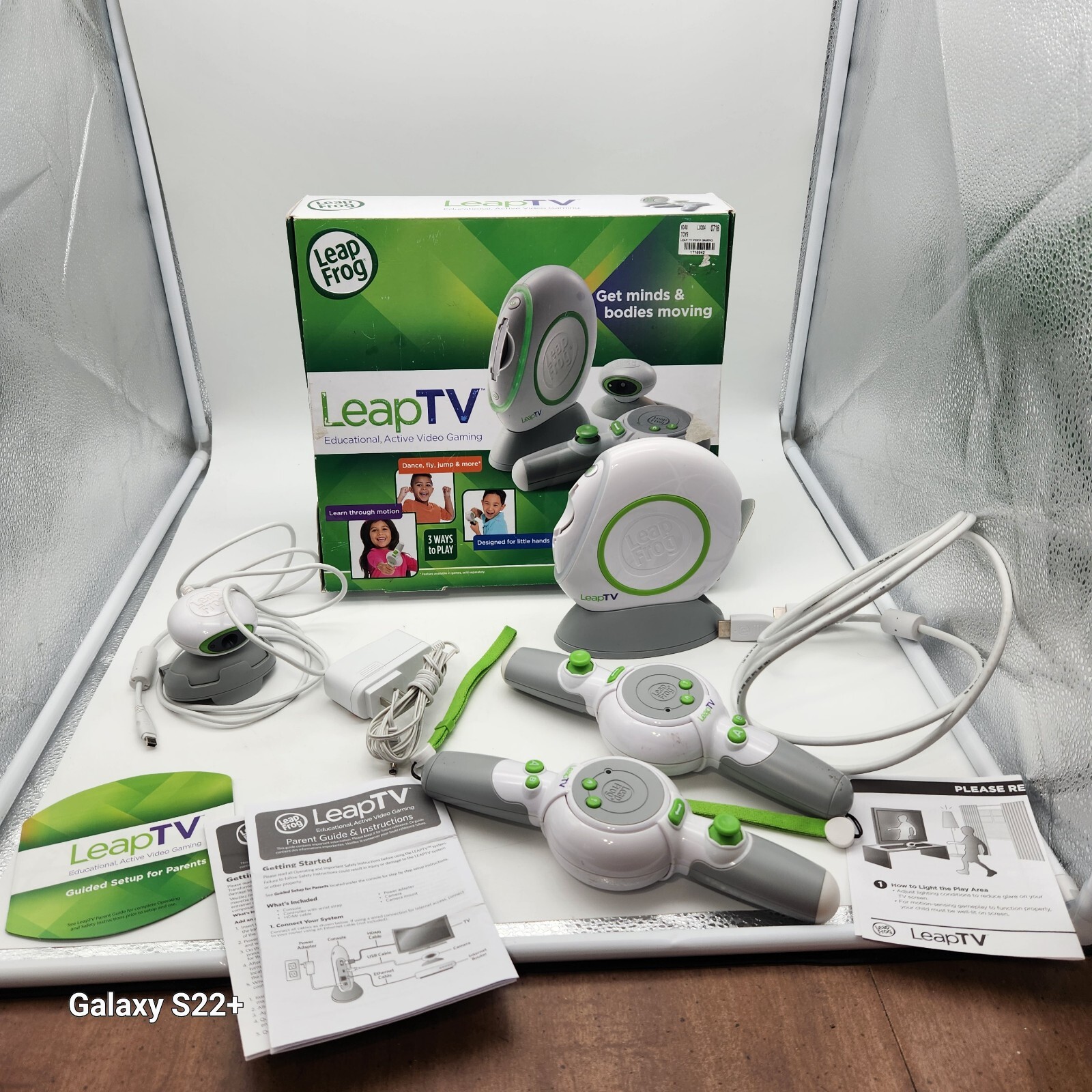 LeapFrog LeapTV Educational Video Gaming System #31511 Complete + 8 Games