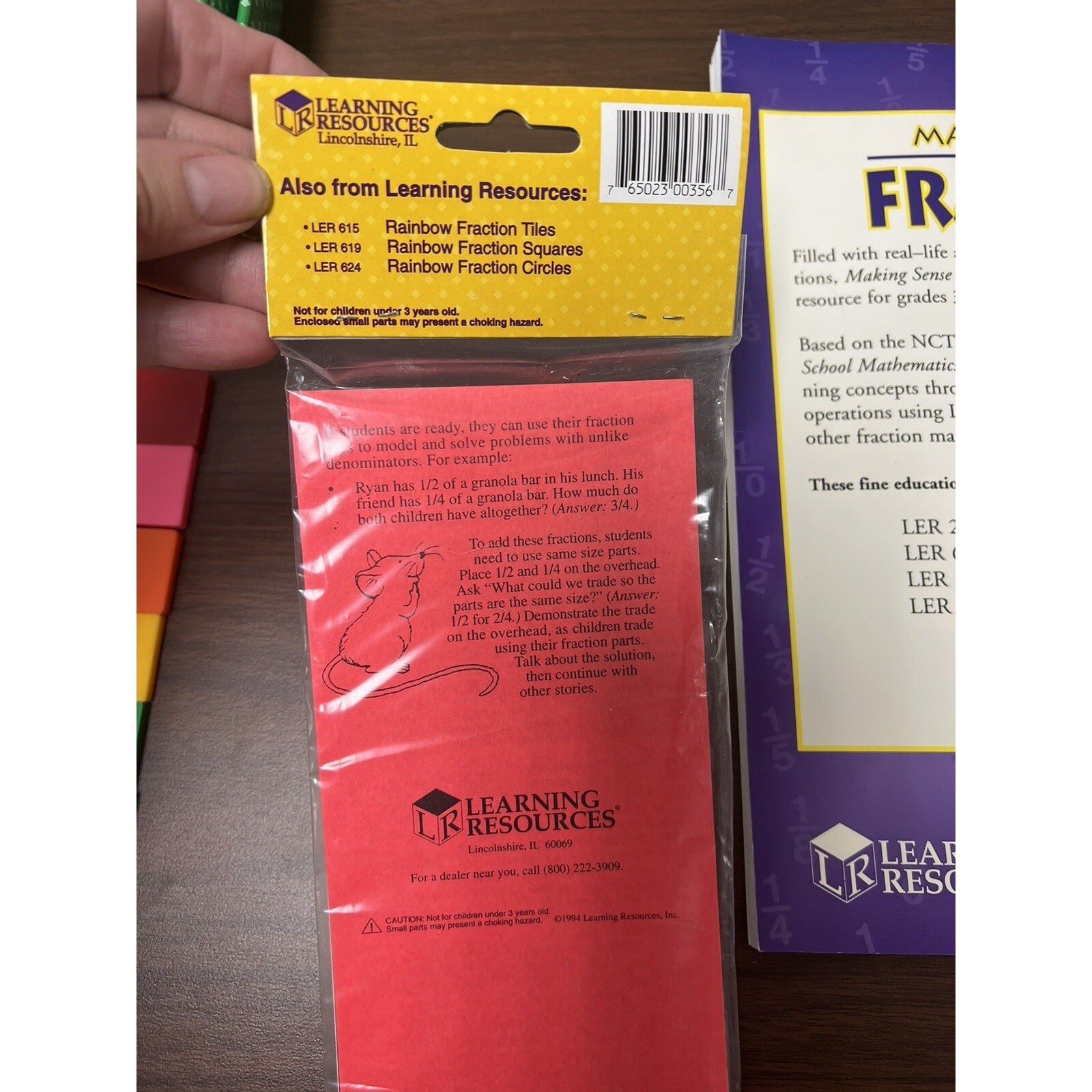 Learning Resources: Making Sense of FRACTIONS Replacement Unit- Grades 3-6 Extra