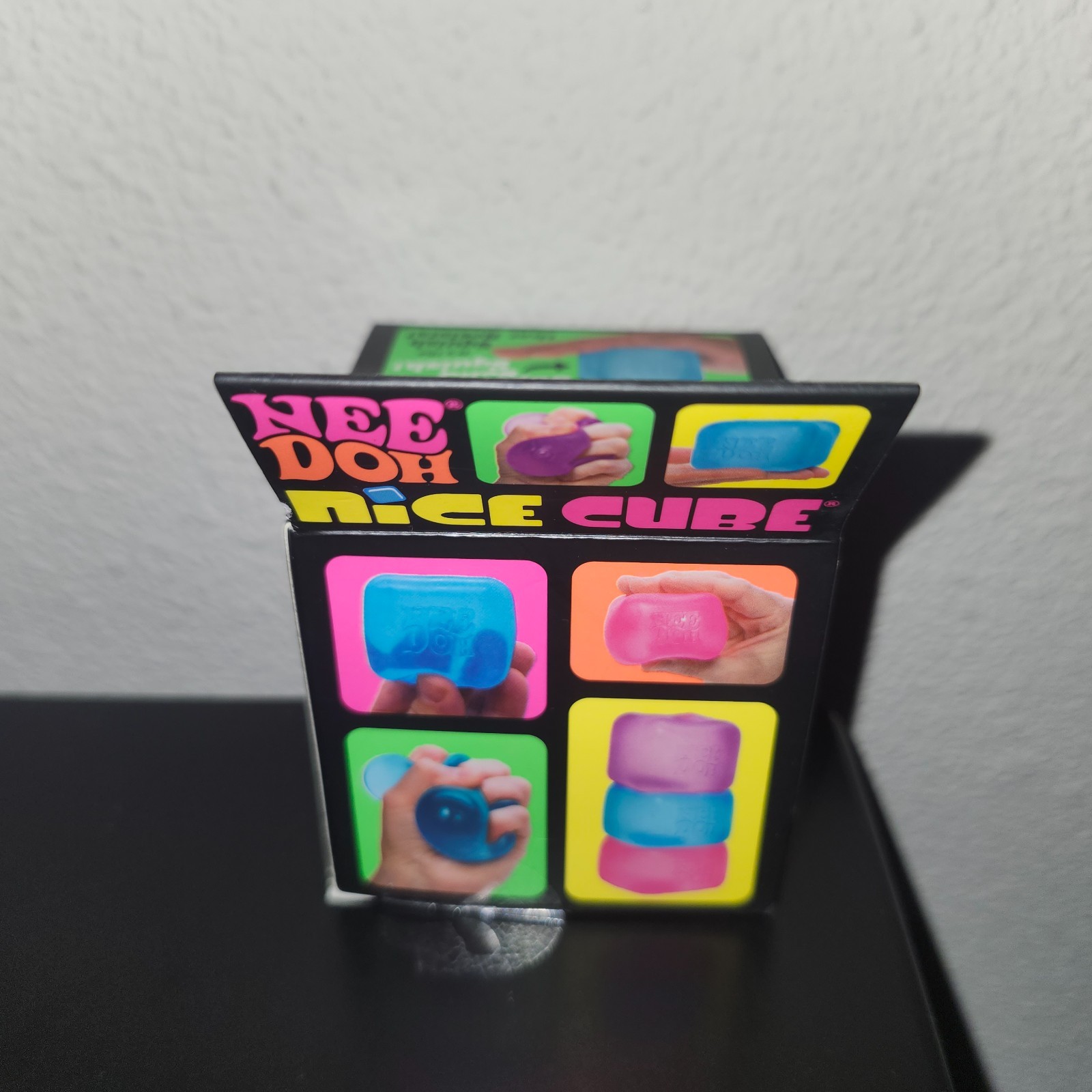 Schylling NeeDoh Nice Cube Super Solid Squish Purple Toy, FAST SHIPPING!