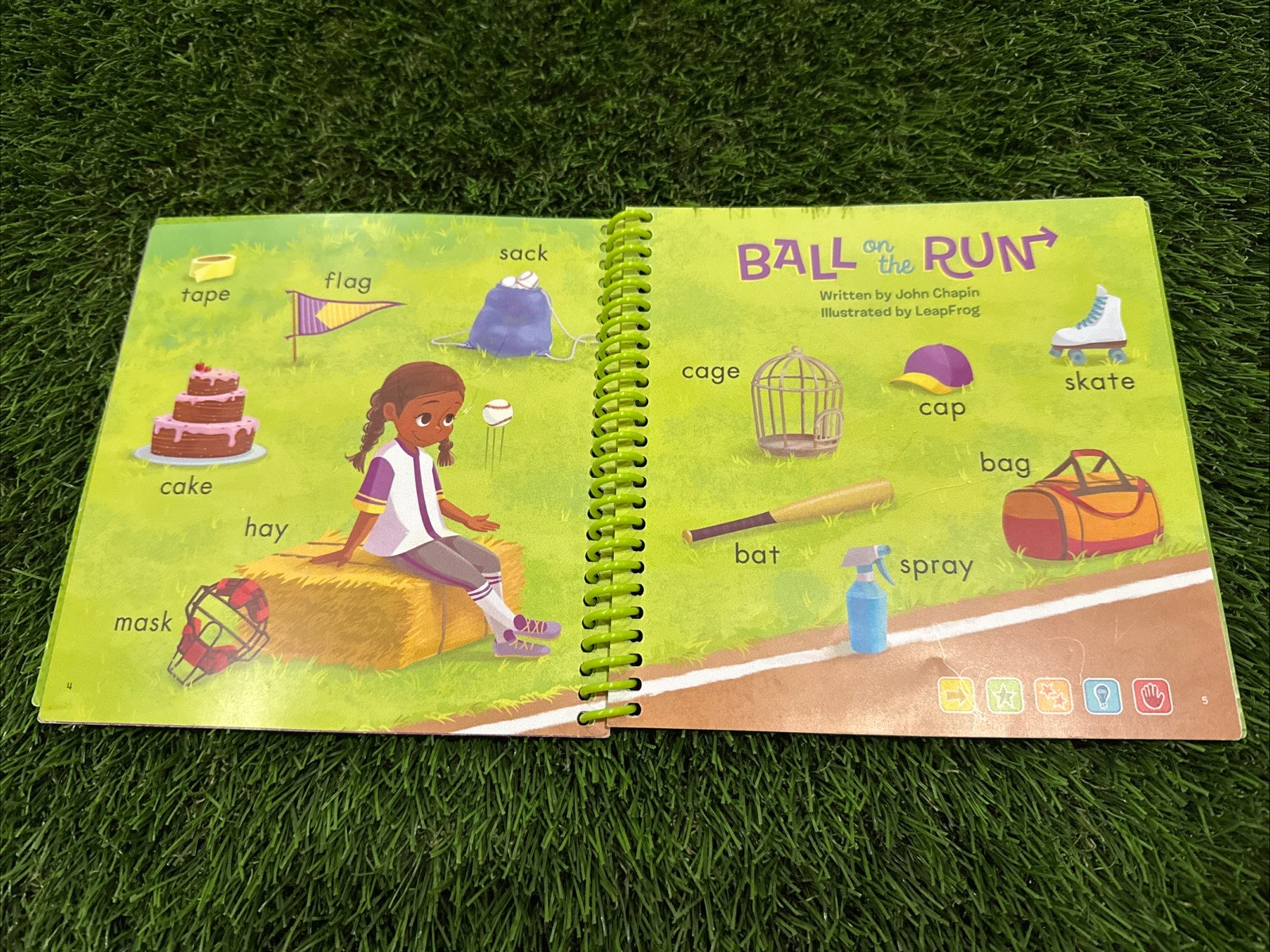 LeapFrog Leap Start Learn to Read book No. 5 — BALL ON THE RUN