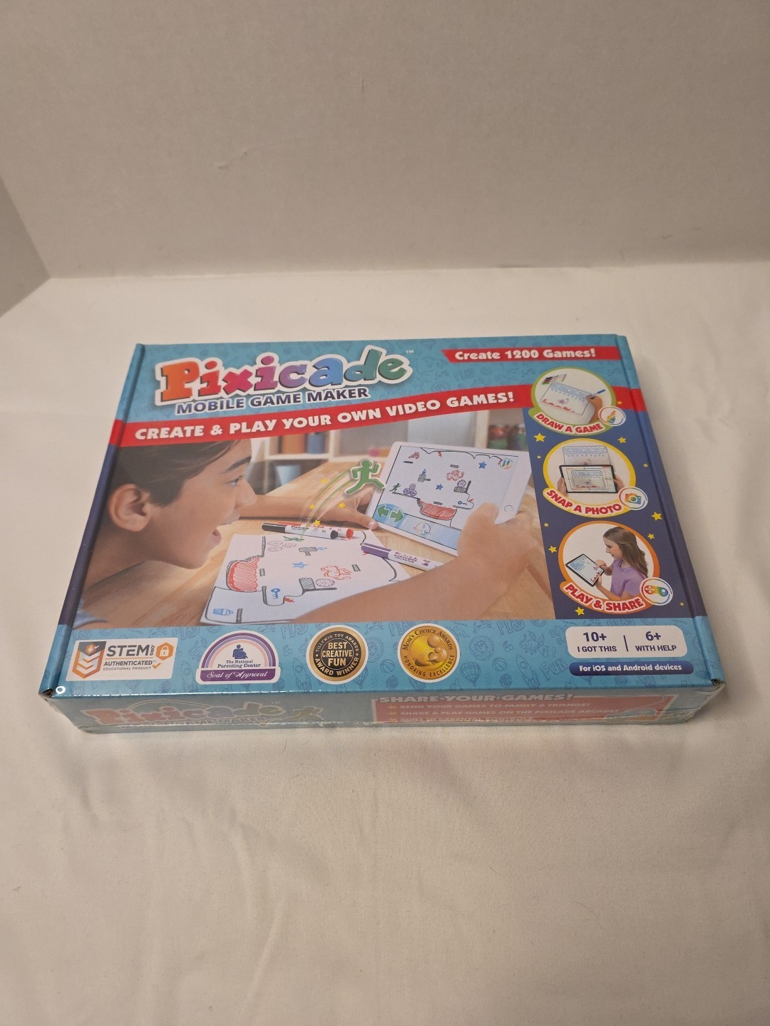 Pixicade Plus Mobile Game Maker Create Play 1200 Video Games STEM Brand New