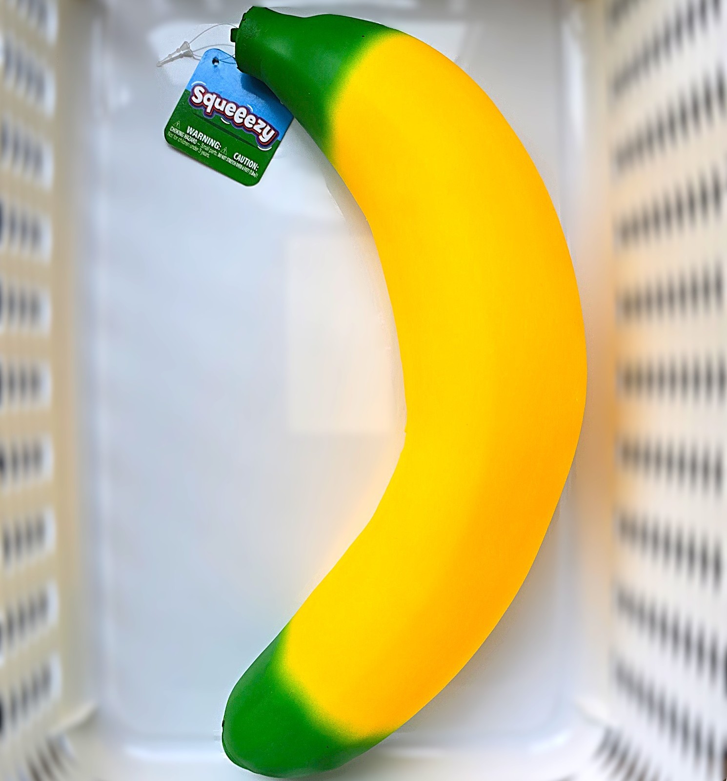 SQUEEEZY Toy Squishy BANANA LARGE! Squeeze Sensory Toy Stress Relief NEW!