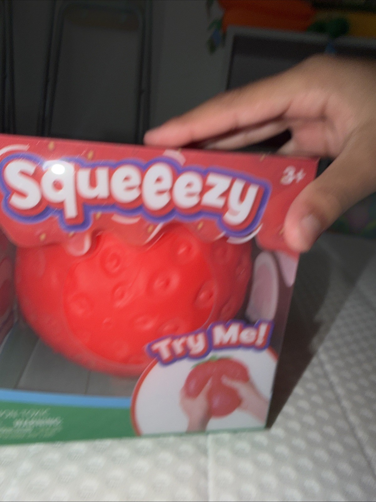 Sunny Days Jumbo Squeezy Strawberry Squishy Toy Stress Relief Viral TikTok