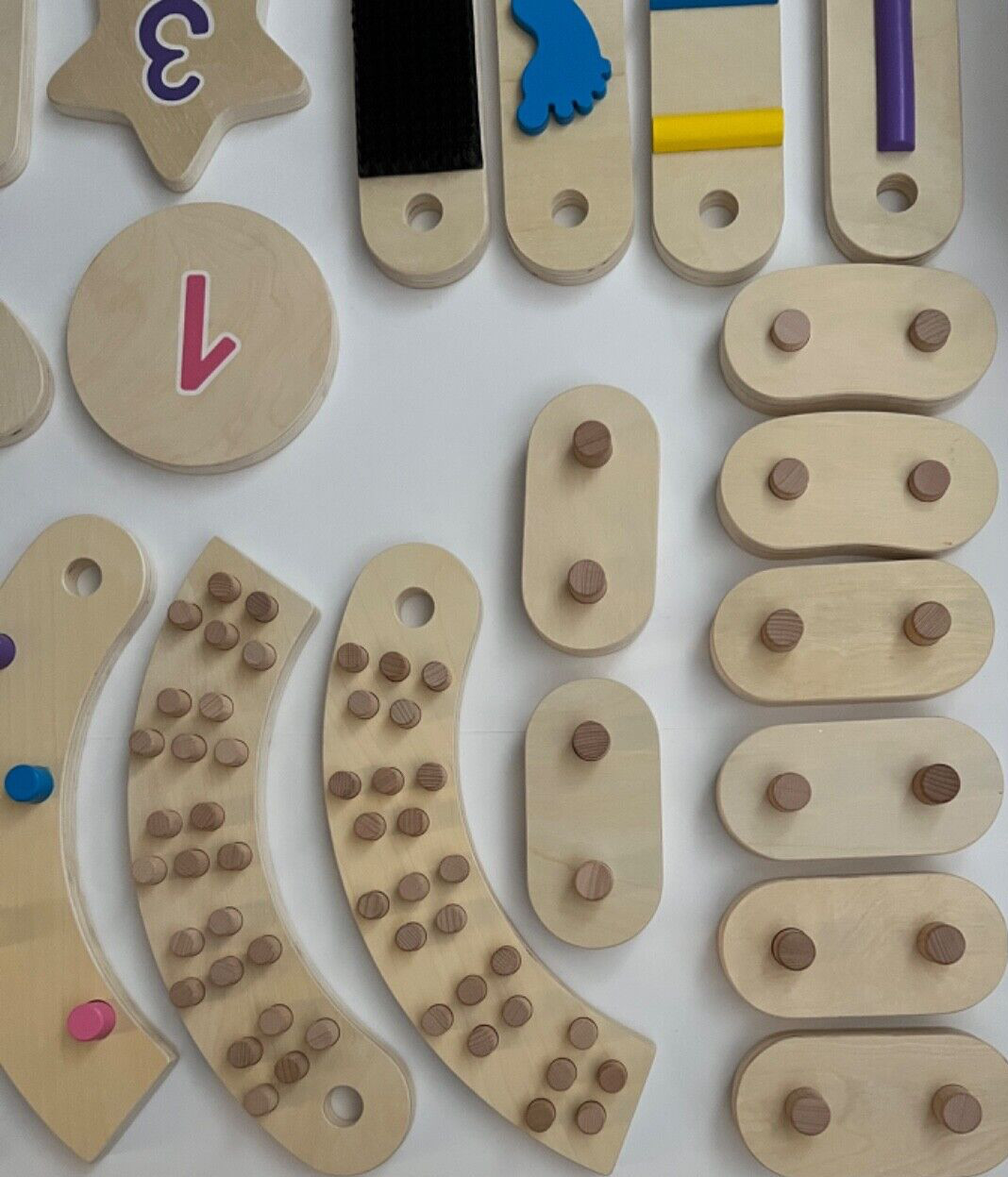 Balance Board Beam Oval Stepping Stones Wooden Montessori Cateam 3 yrs.+