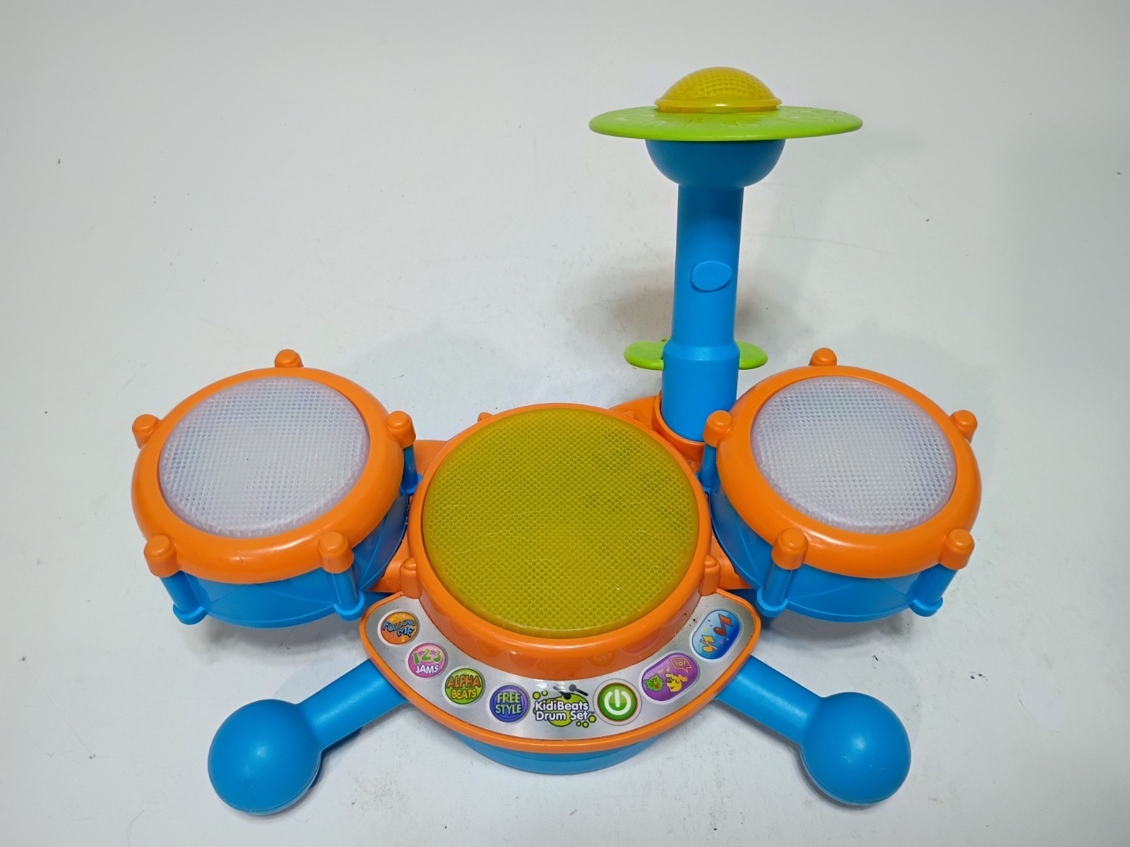 VTech KidiBeats Kids Drum Set, Orange No Sticks